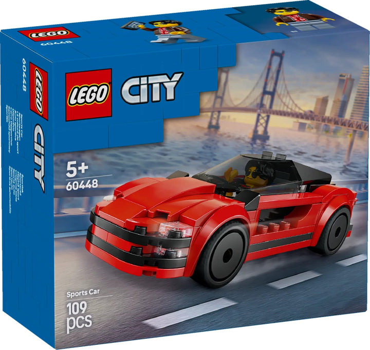 LEGO City Red Sports Car Toy - Buildable Vehicle Playset for 5+ Year Olds