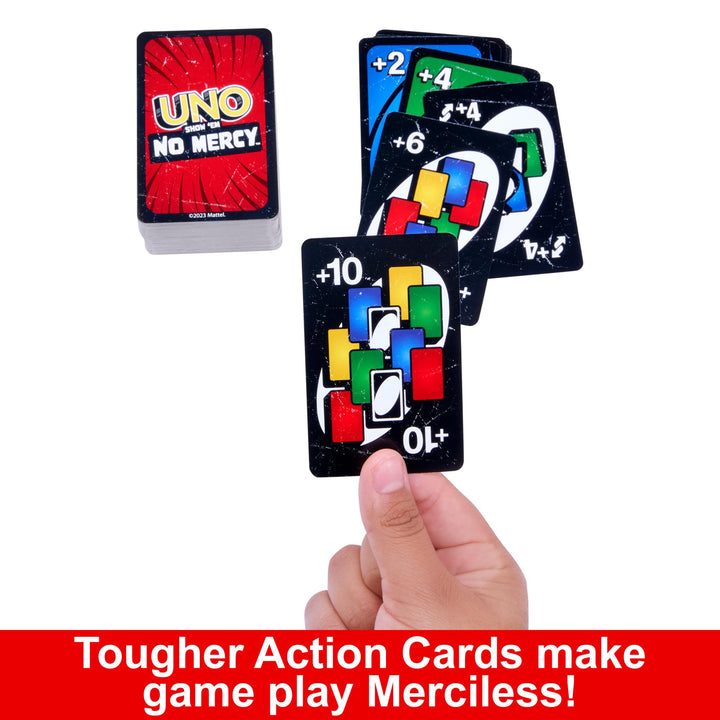 Mattel Games UNO Show 'em No Mercy Card Game in Travel Tin