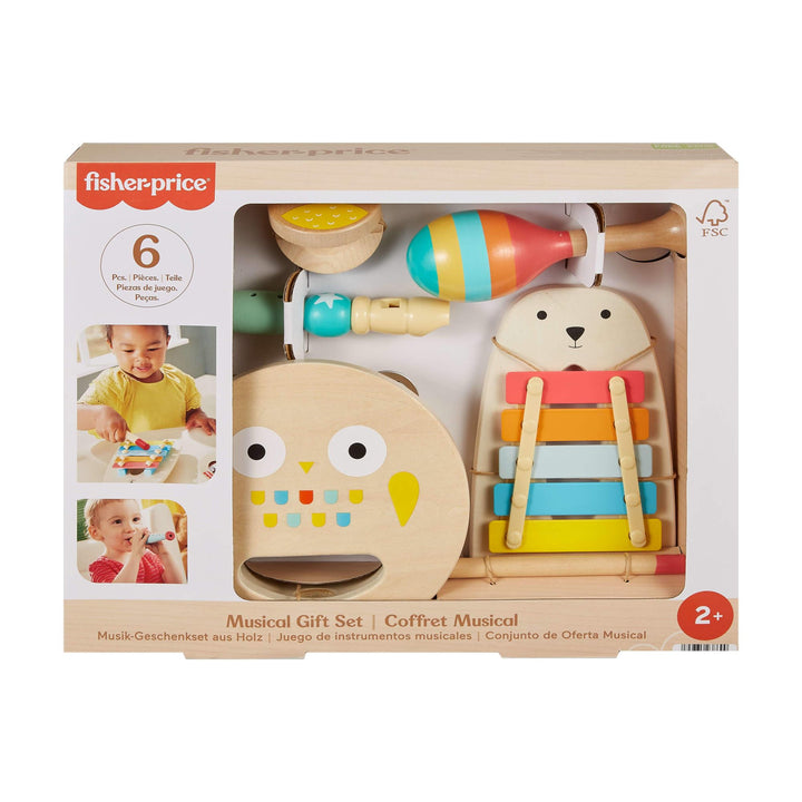 Fisher-Price - Toddler Wooden Musical Instruments Gift Set (Toy Set)