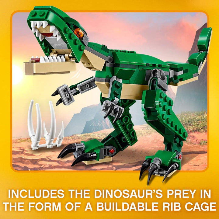 LEGO Creator Mighty Dinosaurs 3-in-1 Building Set - T-Rex, Triceratops & Pterodactyl