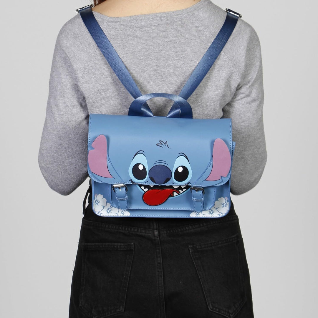 Disney Lilo and Stitch Tongue Satchel Shoulder Bag-Backpack (07403)