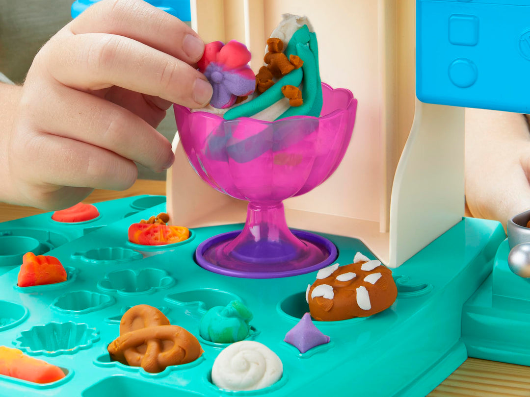 Play-Doh Rainbow Swirl Ice Cream Playset - Creative Arts & Crafts Toy for Kids 3+