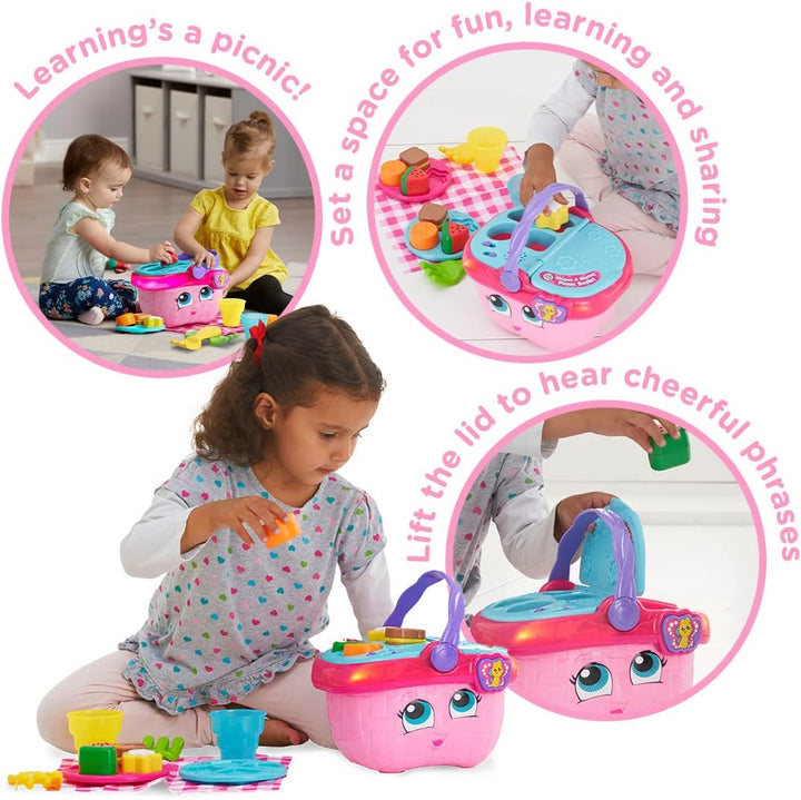 LeapFrog Shapes & Sharing Picnic Basket - Interactive Educational Toy for Ages 6-36 Months
