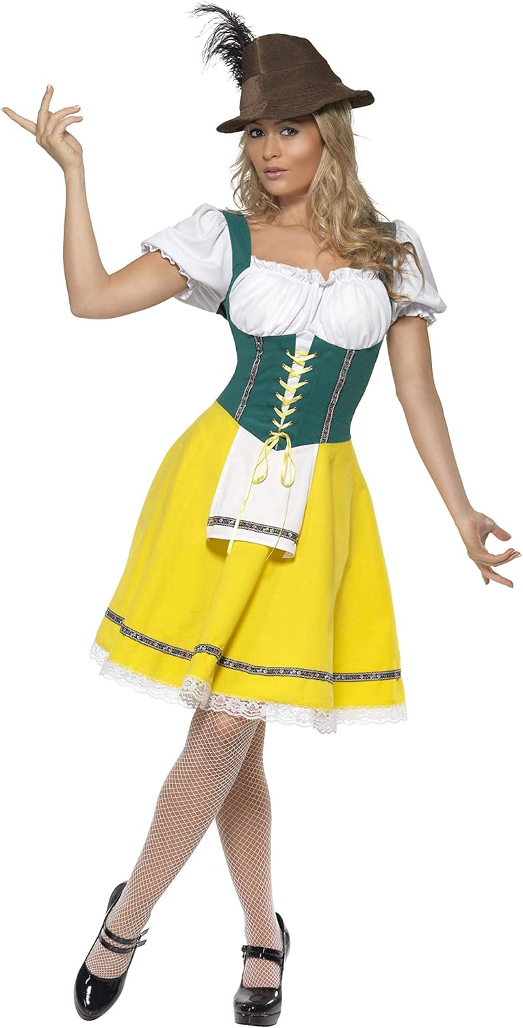 Smiffys Bavarian Beer Maiden Costume - Size 12-14 (41160S)