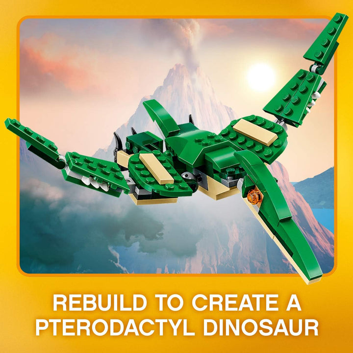 LEGO Creator Mighty Dinosaurs 3-in-1 Building Set - T-Rex, Triceratops & Pterodactyl