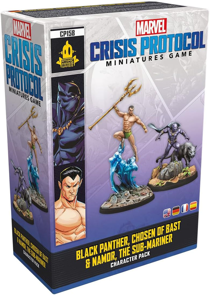 Atomic Mass Games Marvel: Crisis Protocol - Black Panther, Chosen of Bast & Namor Miniatures Set (FFGCP158)