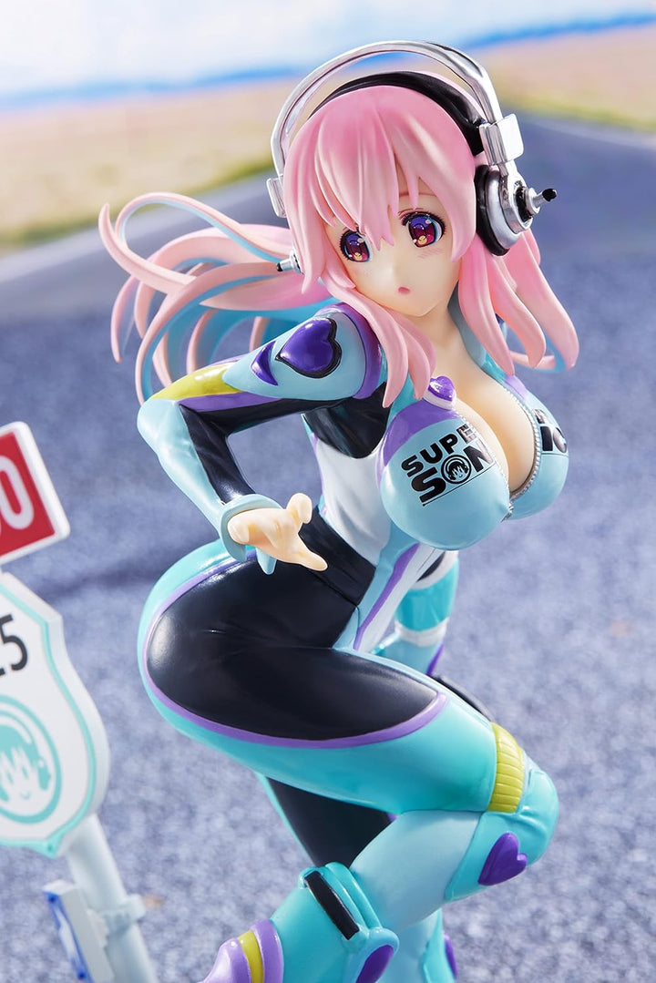 Furyu - Super Sonico Tenitol Non-Scale Figure - Rider Suit Edition with Exclusive Pedestal (Ages 15+)