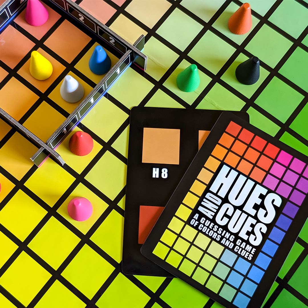 USAopoly Hues and Cues Guessing Board Game