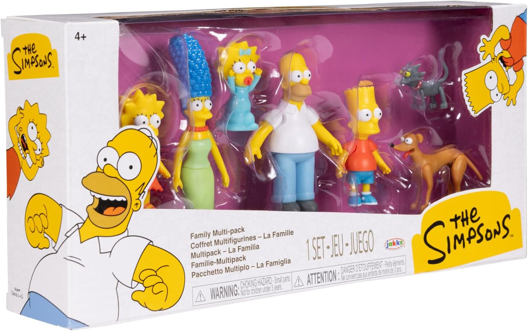 The Simpsons 2.5" Action Figure Scaled Multipack - Family Set with Pets for Ages 4+