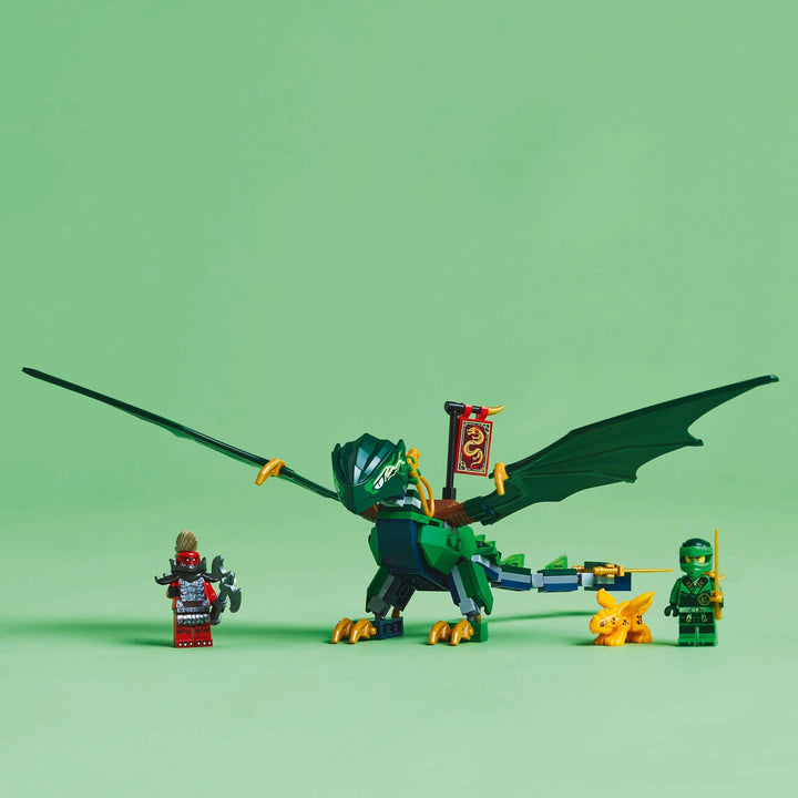 LEGO NINJAGO Lloyd’s Green Forest Dragon - Building Playset with 2 Minifigures for Ages 6+