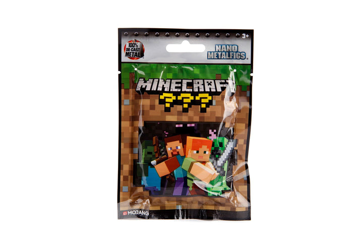 Minecraft NanoFigs Blind Bag - 1.65 Inch Die Cast Action Figure (Assorted Characters)
