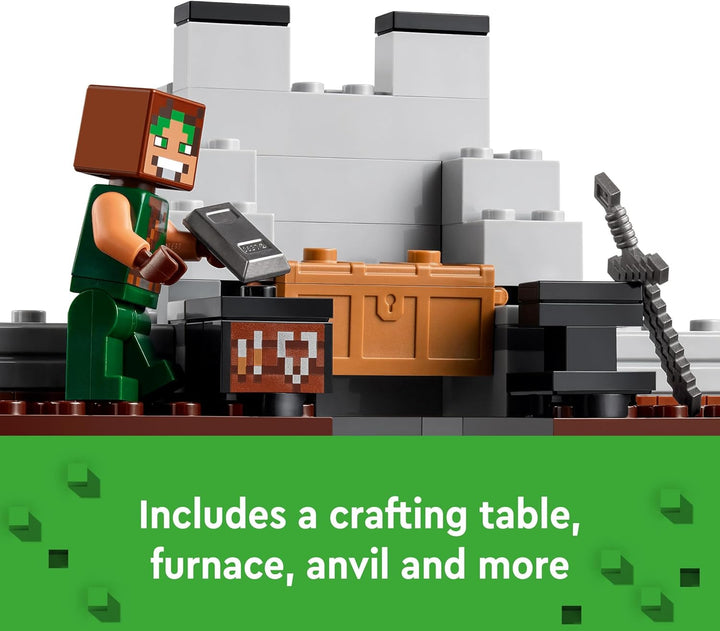 LEGO Minecraft The Wolf Stronghold Fortress Set - Building Toy for Ages 8+