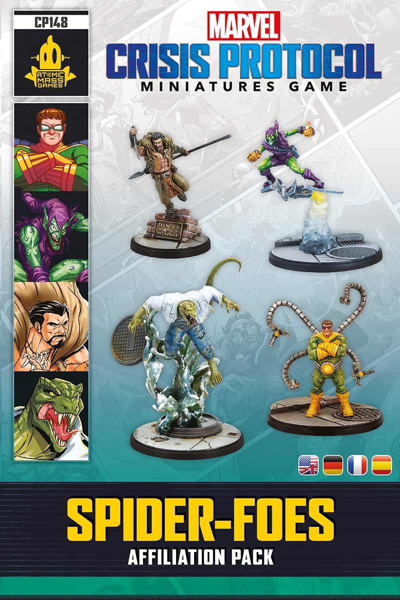 Atomic Mass Games Marvel Crisis Protocol: Spider Foes Affiliation Pack Miniatures Game (CP148)