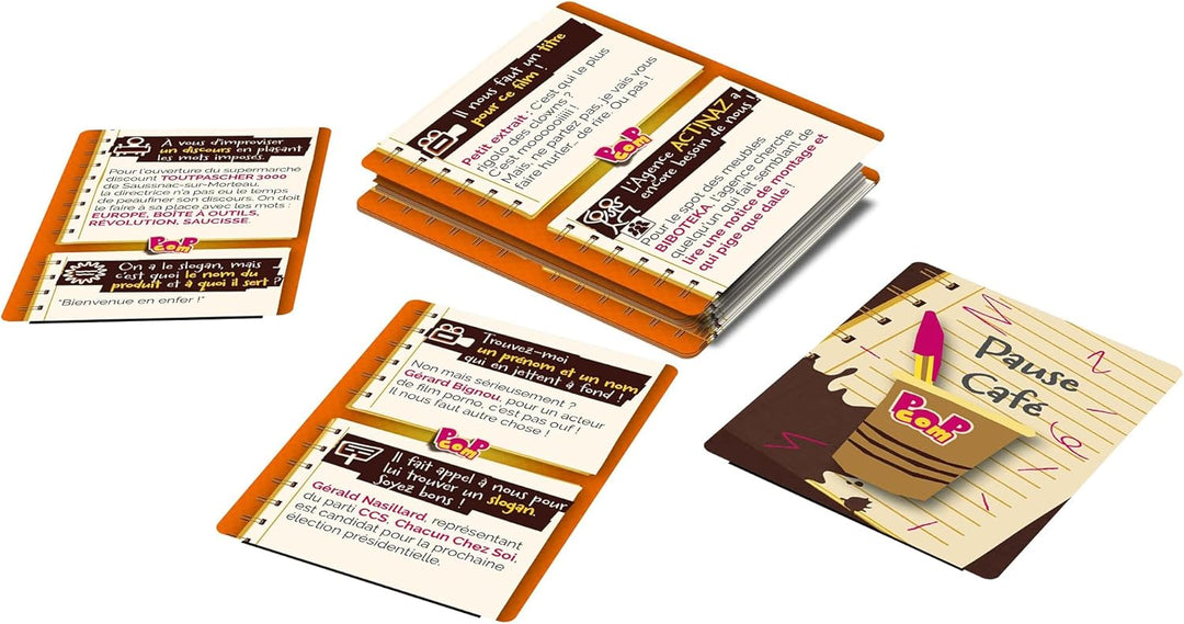 Ludonaute Pop Com - Hillarious Party Game, 364 Challenges to Become Advertising (LUDO-POPCOM)