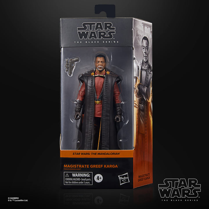 Star Wars The Black Series Magistrate Greef Karga Action Figure - 6-Inch Scale The Mandalorian Collectible Toy for Ages 4 and Up