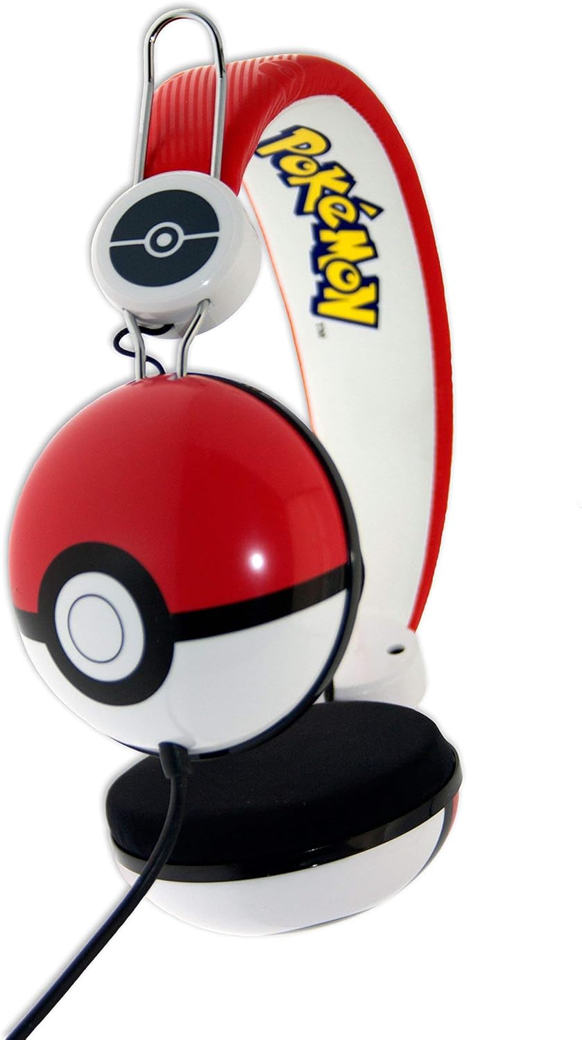 OTL Technologies Pokemon Poke Ball Wired Headphones (PK0445-stickerless)