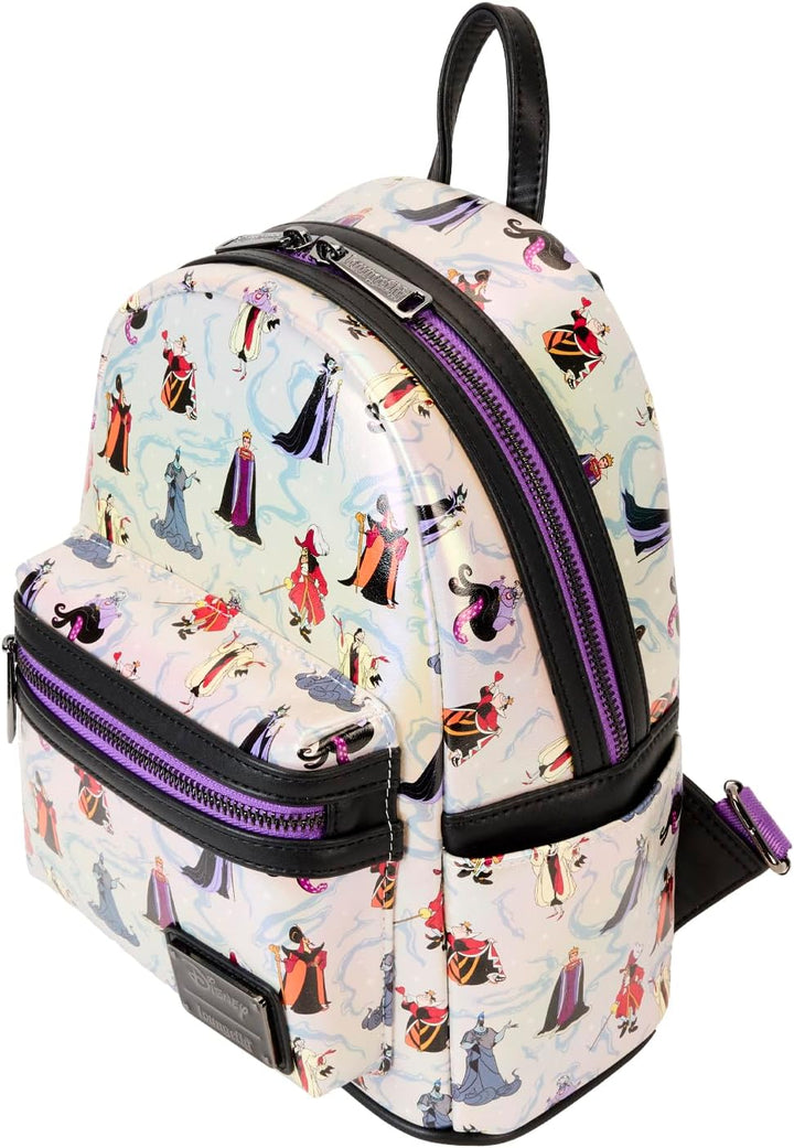 Loungefly Disney Villains Iridescent Mini Backpack (Style: Villains Collection)