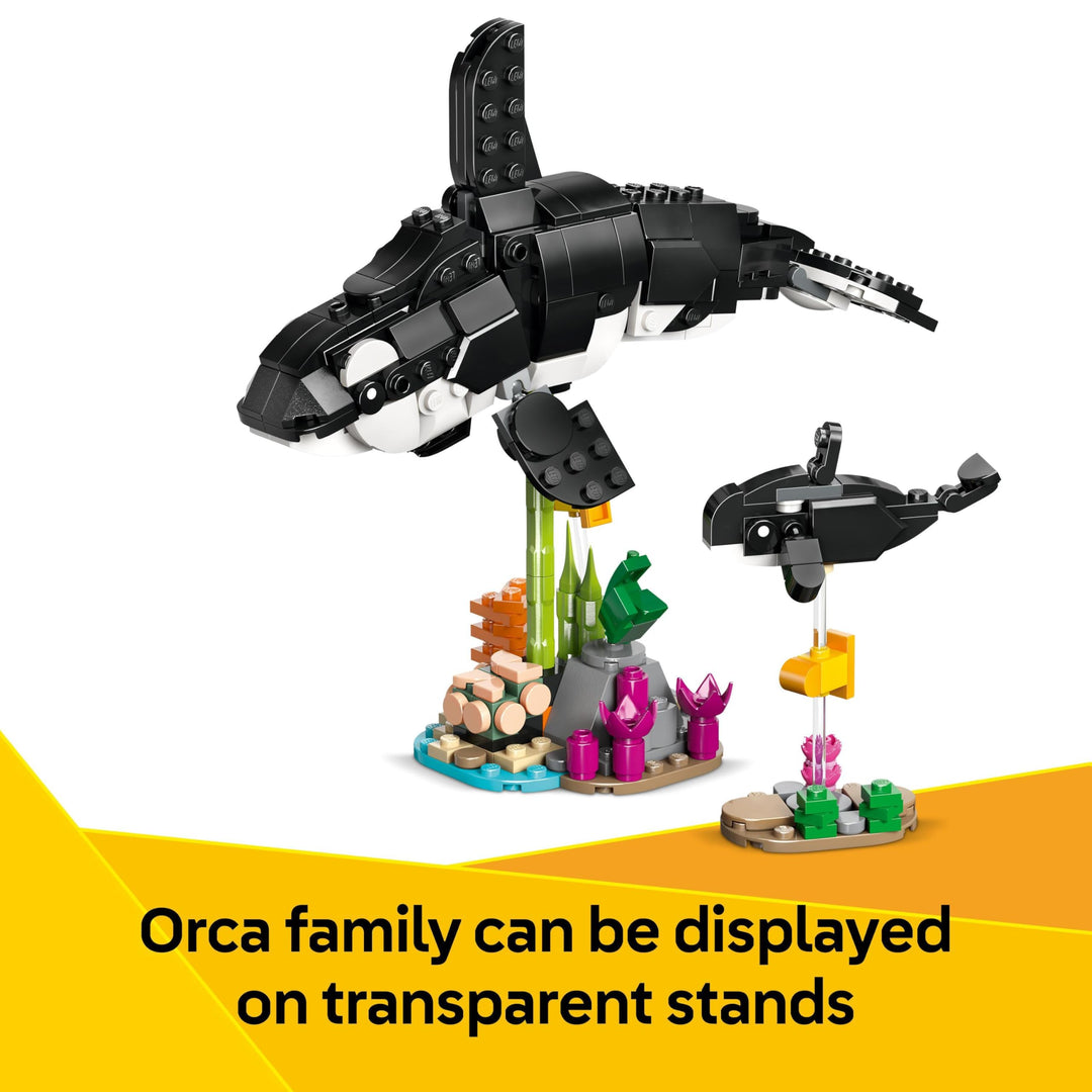 LEGO Creator 3in1 Wild Animals: Panda Family Building Set - Rebuilds into Orca & Penguin