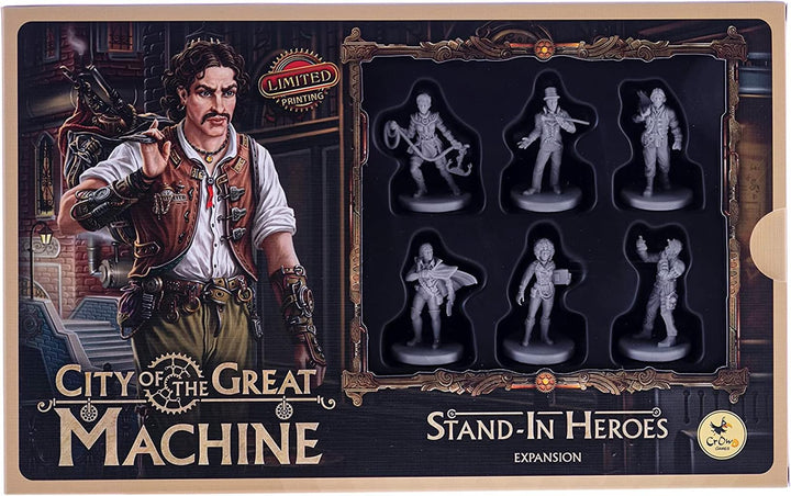 CrowD Games City of The Great Machine Stand-in Heroes Board Game Expansion (CGA07003)