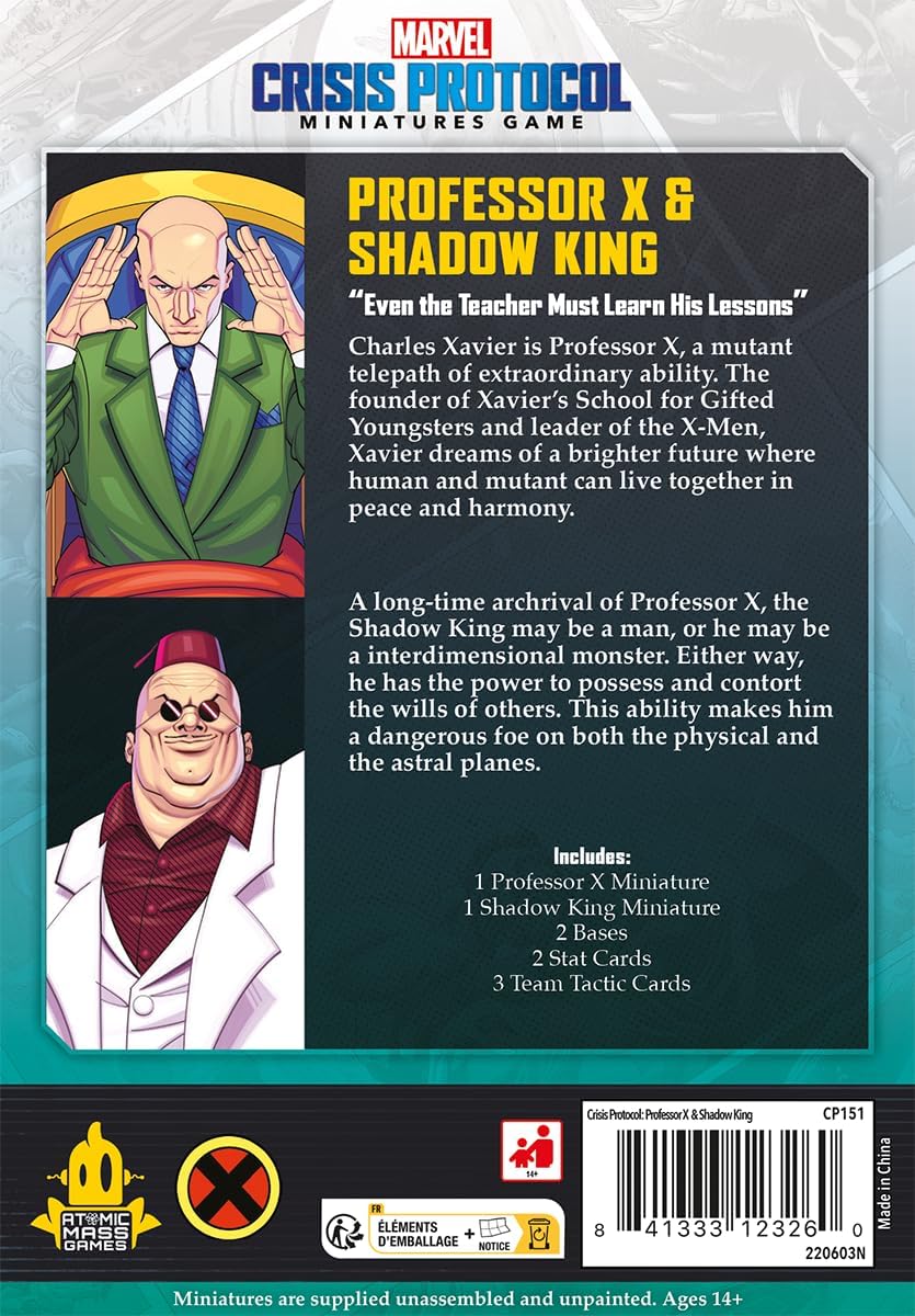 Atomic Mass Games Marvel Crisis Protocol: Professor X & Shadow King Character Pack (FFGCP151)