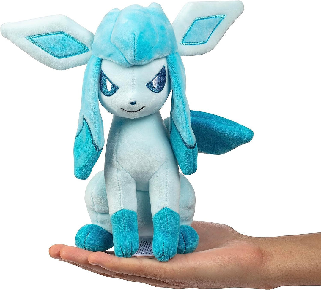 Pokémon Glaceon Plush - 8-Inch Soft Plush with Authentic Details - Ages 3+