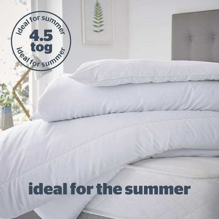 Silentnight - Cooler Summer 4.5 Tog Duvet Microfibre Bedding, King Size (364829LS)