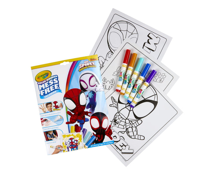 CRAYOLA Color Wonder - Marvel Spidey and His Amazing Friends Mess-Free Coloring Set
