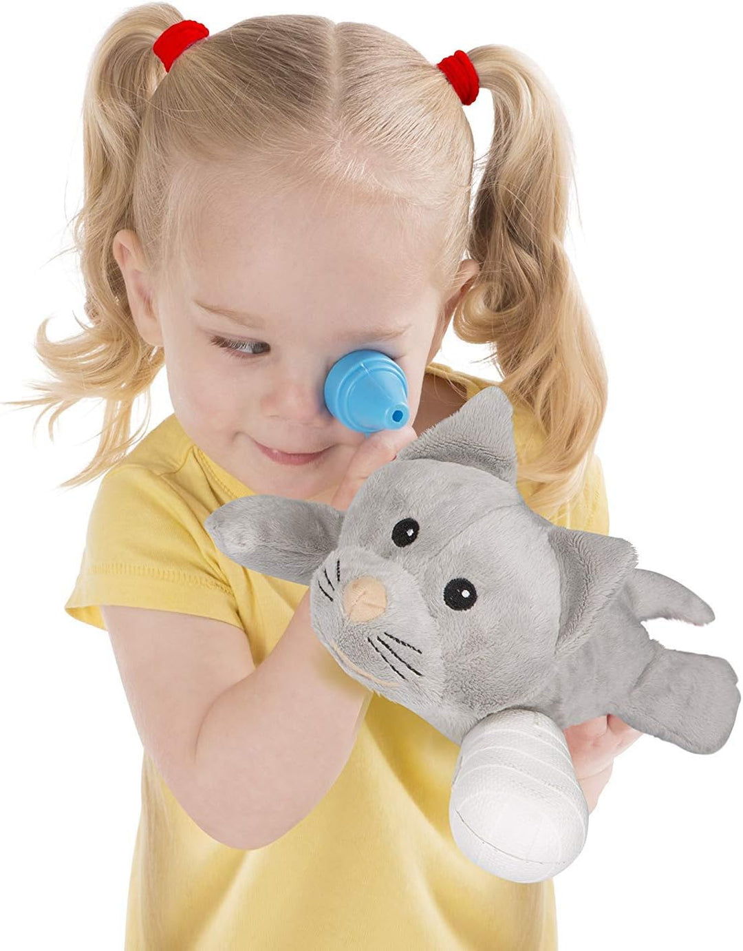 Melissa & Doug Examine & Treat Pet Vet Play Set - Complete Vet Set with Plush Pets for Ages 3+ (18520)
