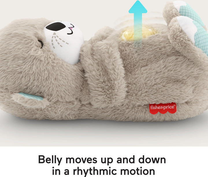 Fisher-Price Soothe 'N Snuggle Otter - Plush Sleep Soother with Breathing Motion, Music & Lights
