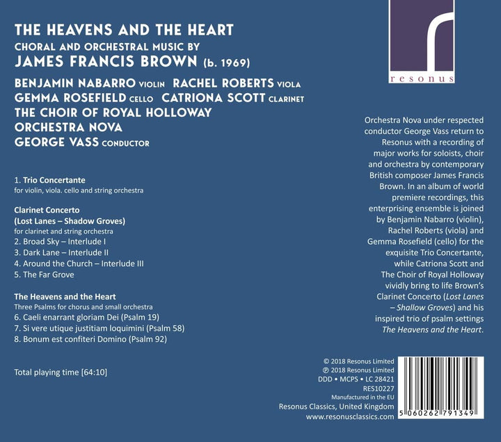 James Francis Brown - Heavens And The Heart [Audio CD]