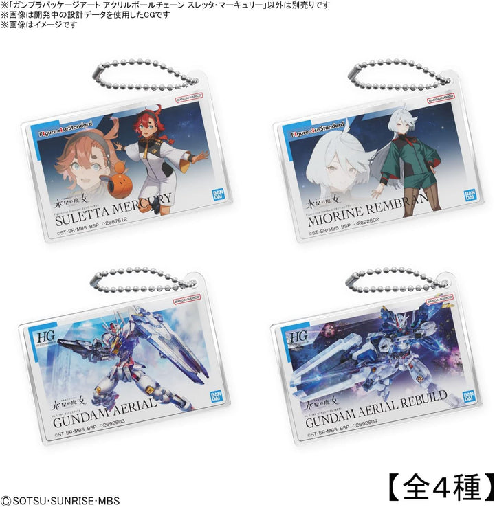 Gunpla Package Art Acrylic Ball Chain - Mobile Suit Gundam Mercury Witch Figure-rise Standard Threadta Mercury Design