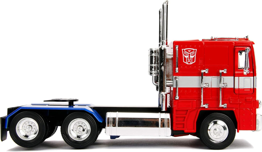 Jada Toys Transformers G1 Optimus Prime Vehicle - 1:24 Scale Die-Cast Model for Ages 3+