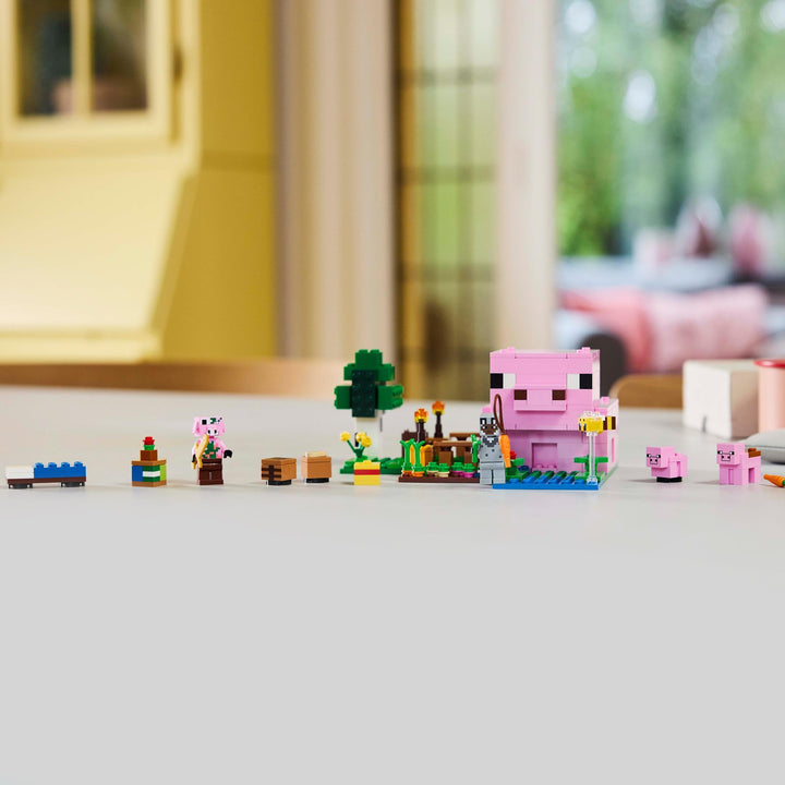 LEGO Minecraft The Baby Pig House Building Toy - 238-Piece Playset for Ages 7+