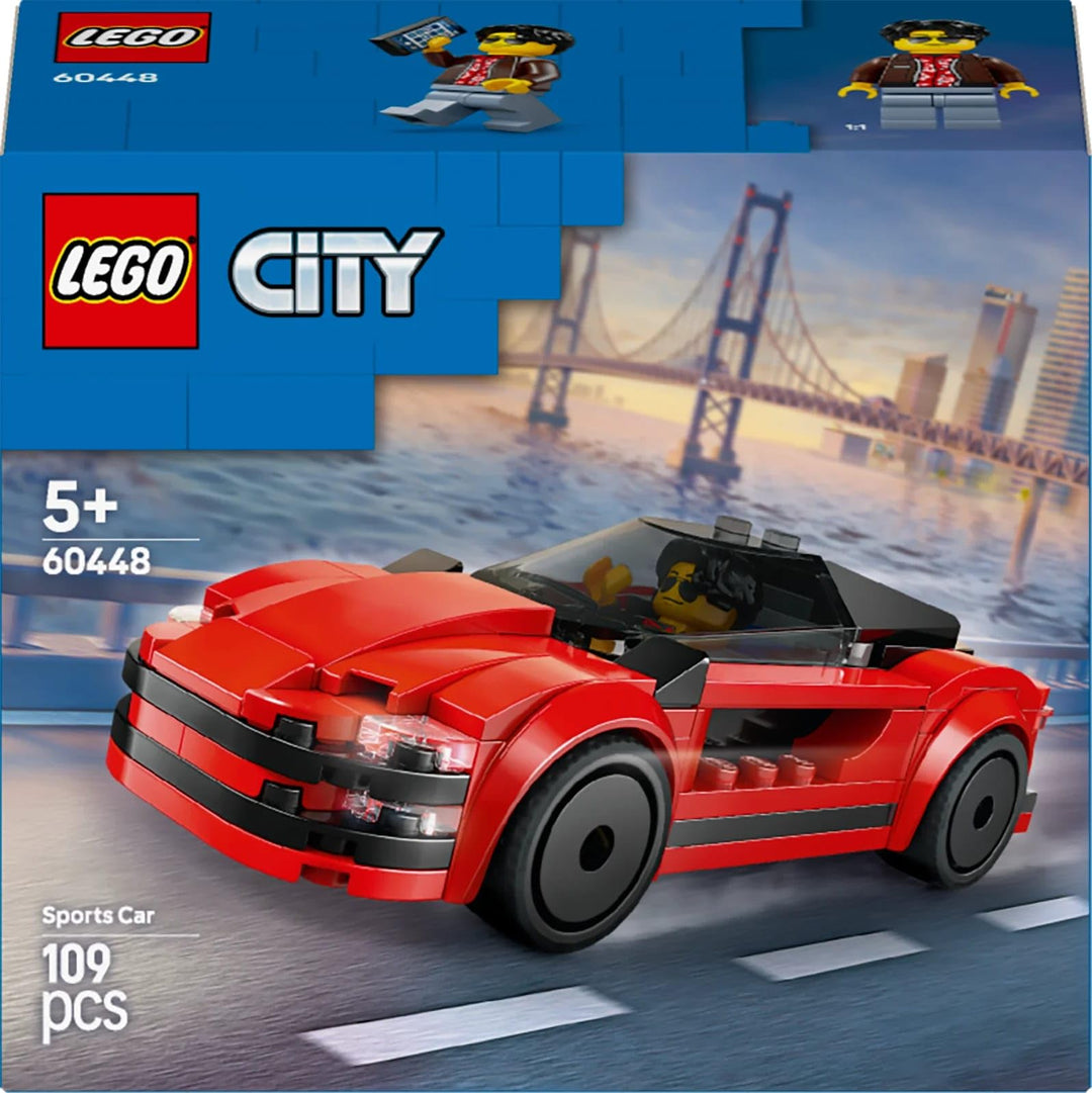 LEGO City Red Sports Car Toy - Buildable Vehicle Playset for 5+ Year Olds