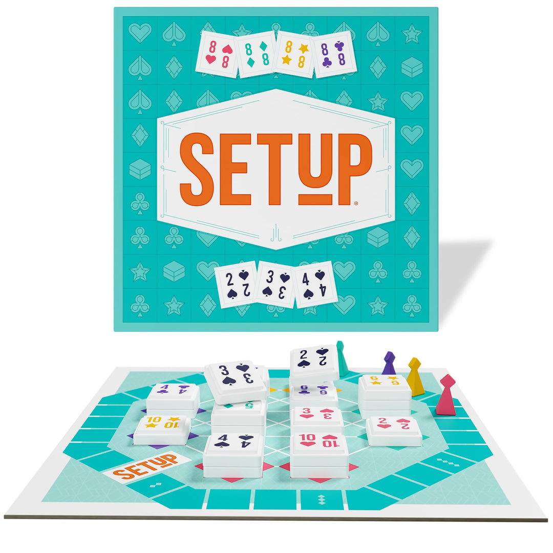 Bezzerwizzer SETUP Rummy Style Family Board Game (BZWSET0102)