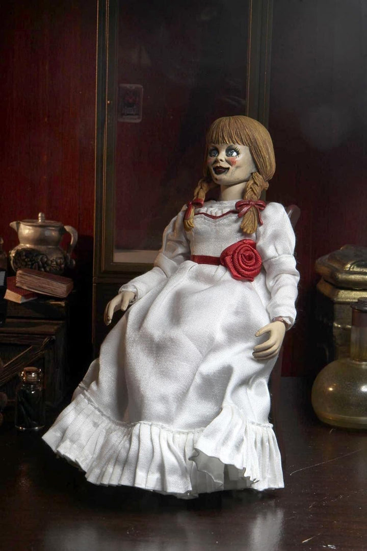 NECA The Conjuring Universe Annabelle 8" Clothed Action Figure - Poseable Horror Collectible for Ages 12+