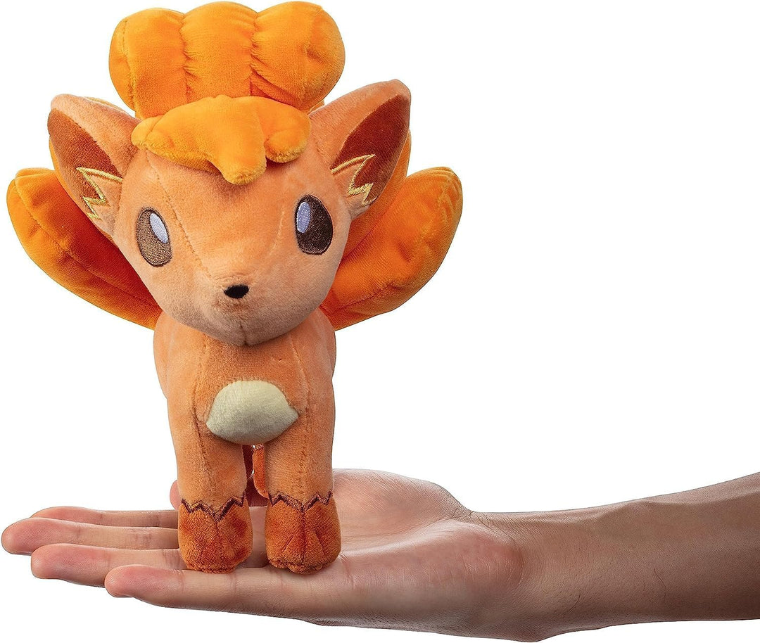 Pokémon Vulpix 8-Inch Plush - Authentic Fire-Type Pokémon Plush for Kids Ages 2+