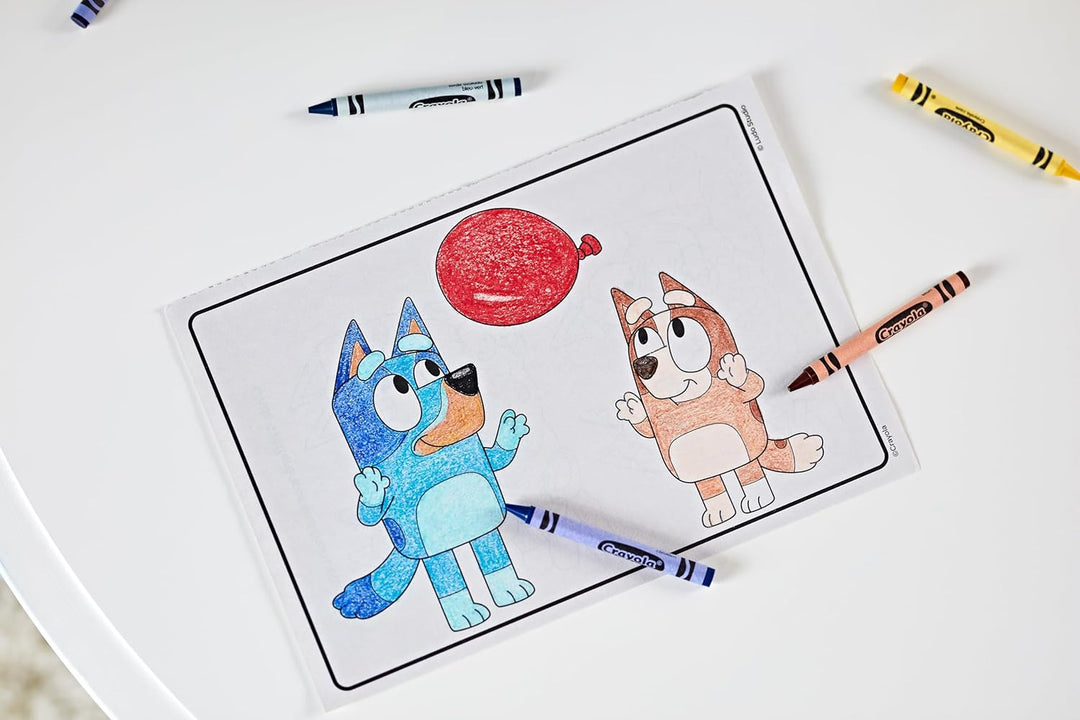 CRAYOLA - Bluey Colouring Book 96 Pages with Sticker Sheet
