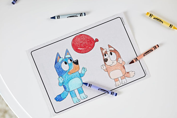 CRAYOLA - Bluey Colouring Book 96 Pages with Sticker Sheet