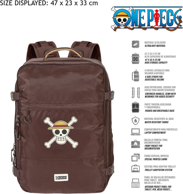 One Piece Skull Large Travel Backpack (07956)