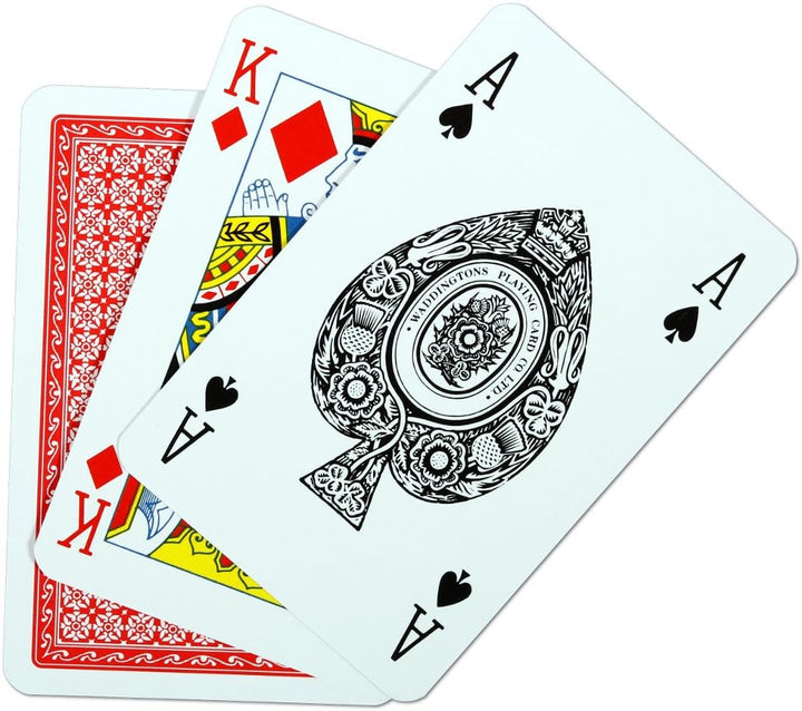 Waddingtons Number 1 Classic Red and Blue Twin Pack Playing Cards