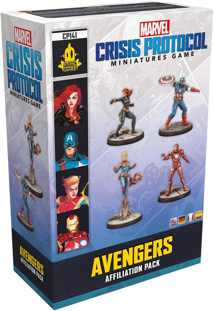 Atomic Mass Games Marvel Crisis Protocol: Avengers Affiliation Pack Miniatures Game (FFGCP141)