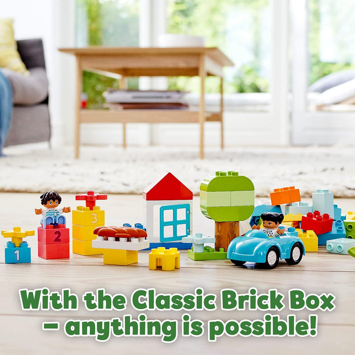LEGO DUPLO Classic Brick Box 10913 - Building Set with Storage for Toddlers 18 Months+