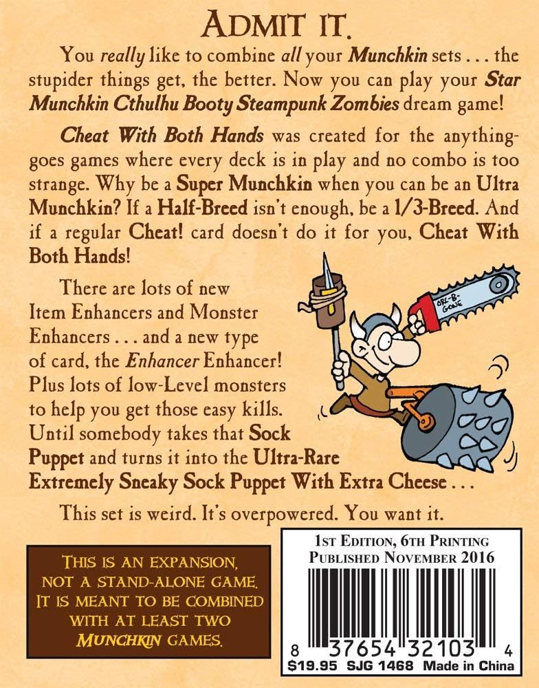 Steve Jackson Games Munchkin 7: Cheat With Both Hands Expansion (SJG01468)