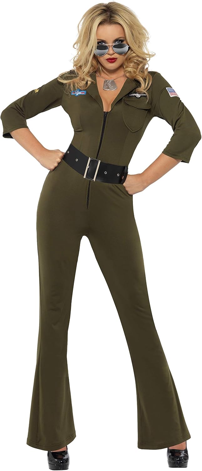 Smiffys Top Gun Kelly McGillis Costume - Size 12-14 (32811S)