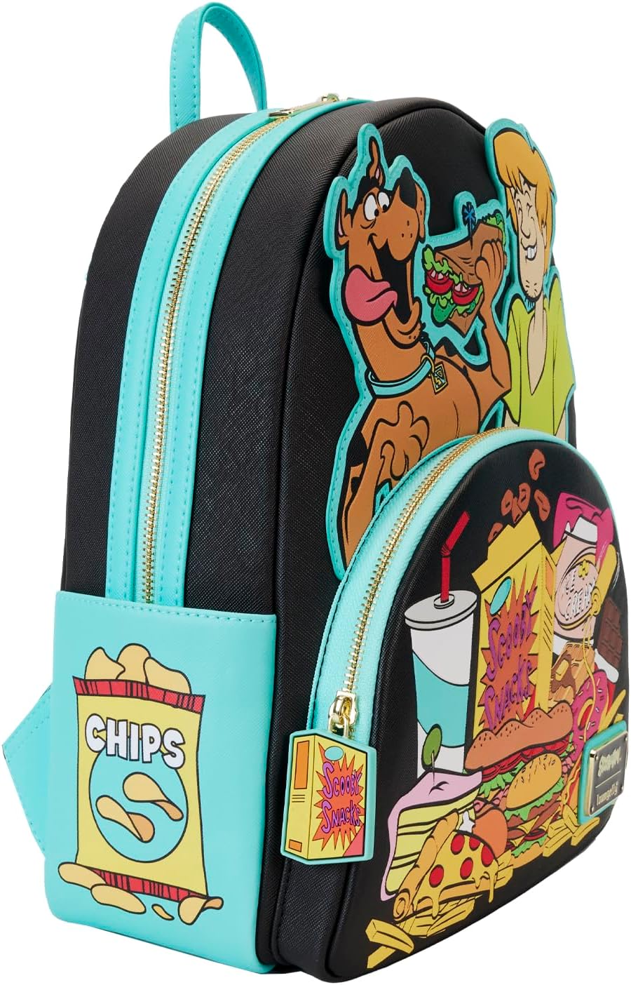 Loungefly Scooby-Doo Munchies Double Strap Shoulder Bag Purse (SBDBK0019)