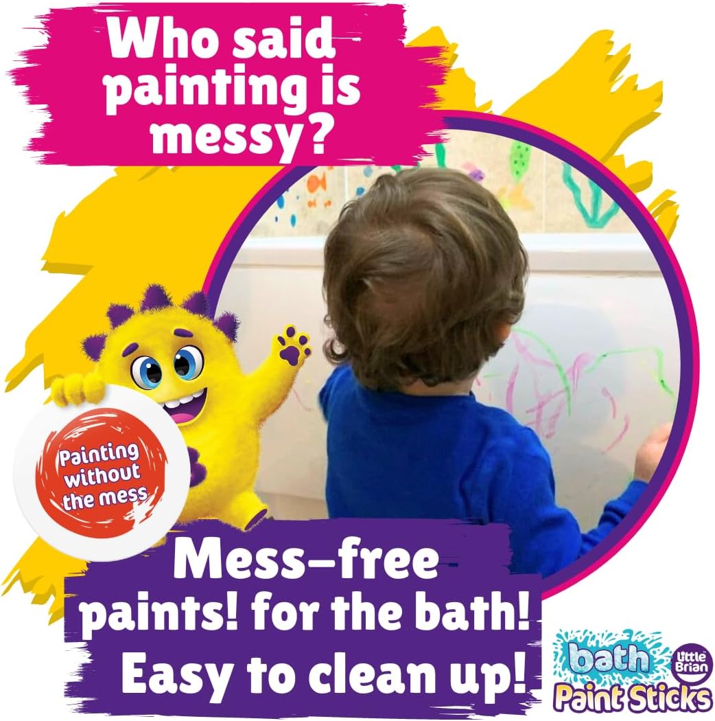 Little Brian - Bath Paint Sticks 6-Pack for Kids
