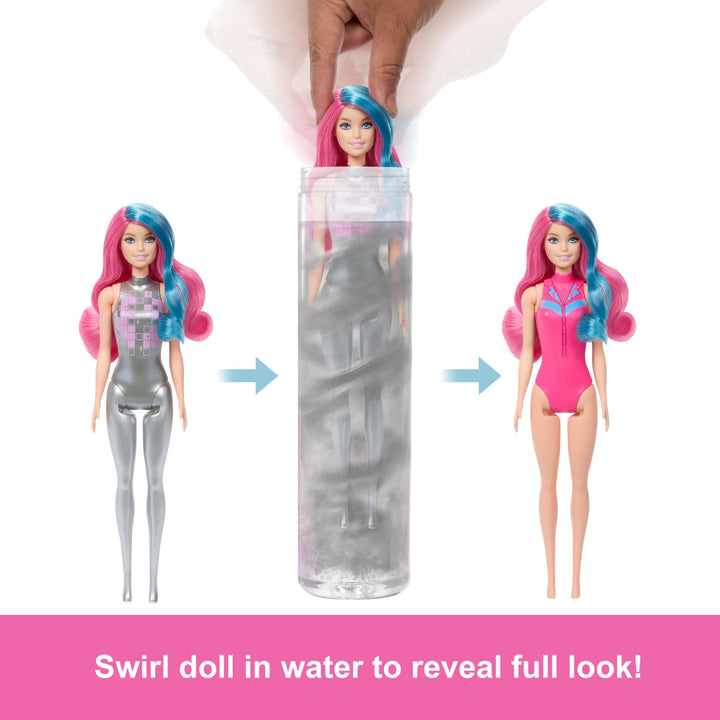 Barbie Color Reveal Fashion Doll & Accessories with 6 Surprises - Disco Star Series
