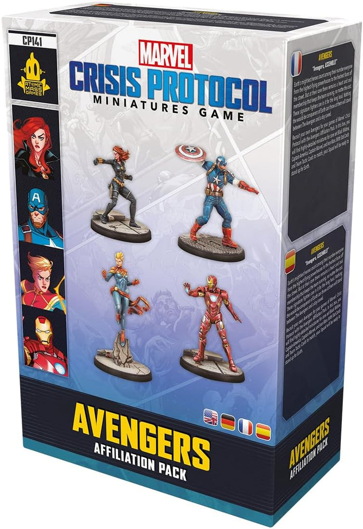 Atomic Mass Games Marvel Crisis Protocol: Avengers Affiliation Pack Miniatures Game (FFGCP141)