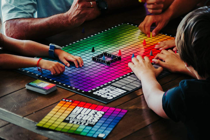 USAopoly Hues and Cues Guessing Board Game